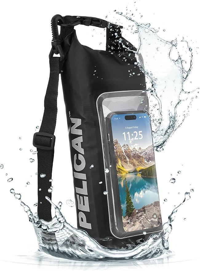 Pelican Marine IP68 Waterproof Dry Bag | Phone Pouch, Roll-Top Seal