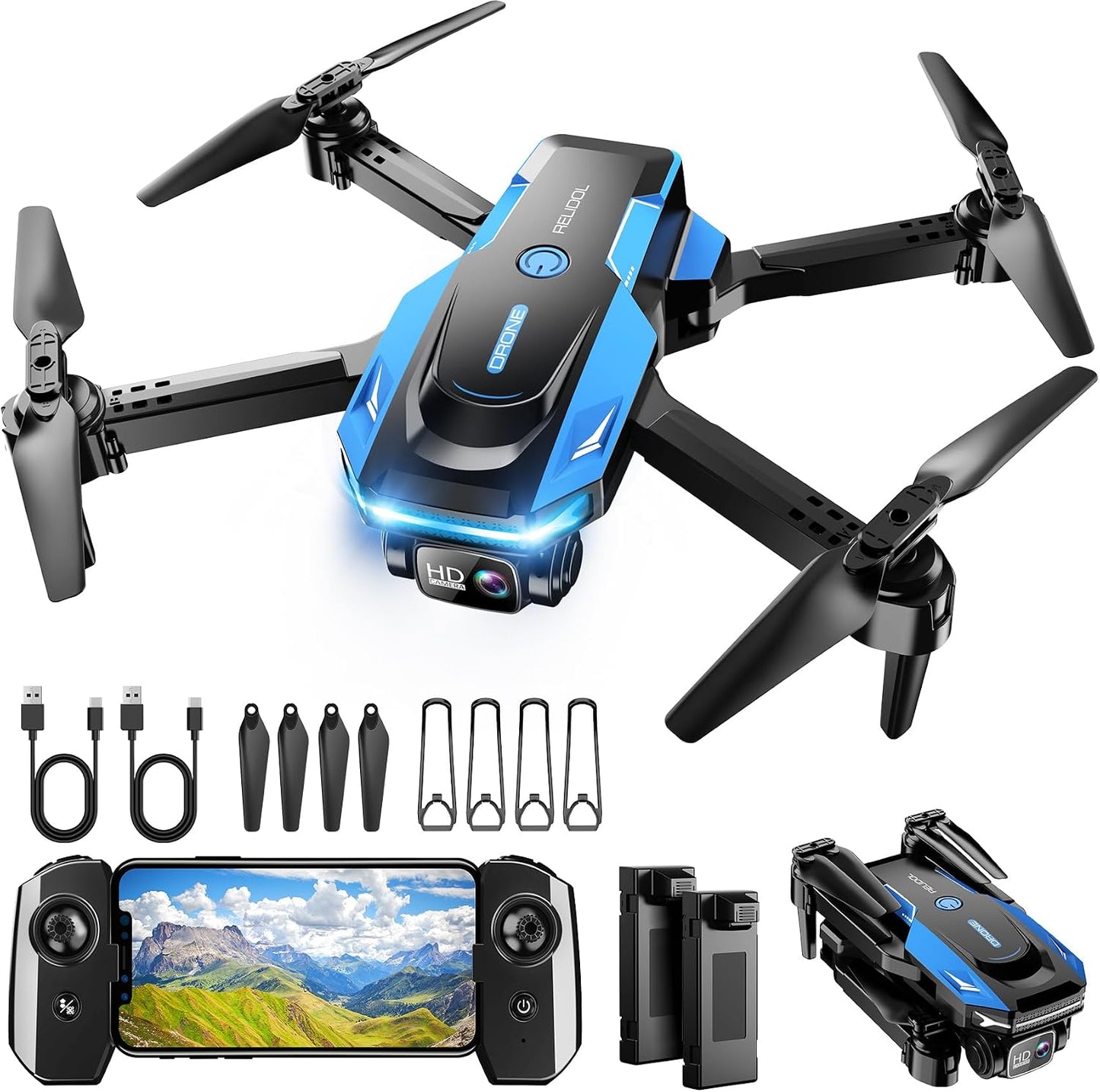 Foldable Drone with 1080P HD Camera – 25-Min Flight, Gesture Control & Beginner-Friendly