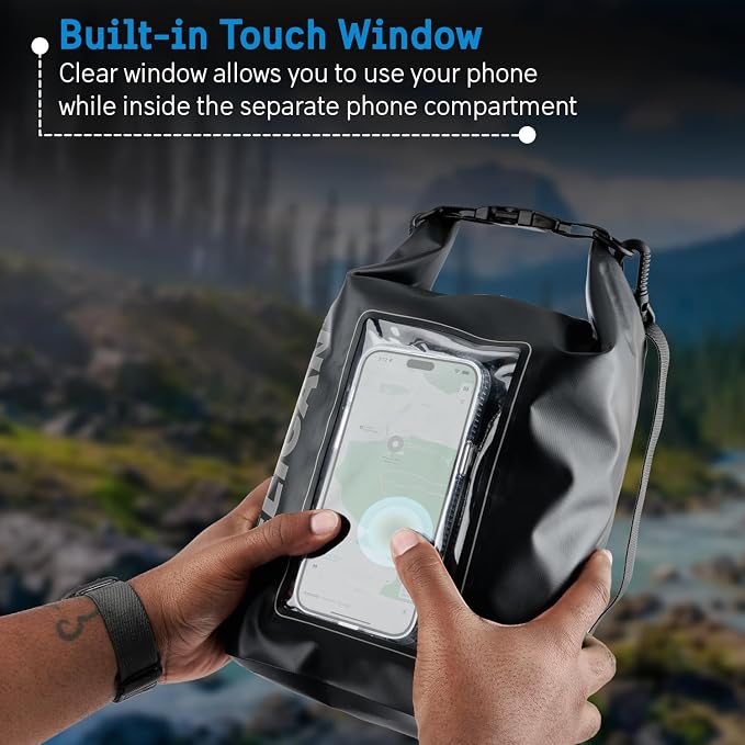 Pelican Marine IP68 Waterproof Dry Bag | Phone Pouch, Roll-Top Seal