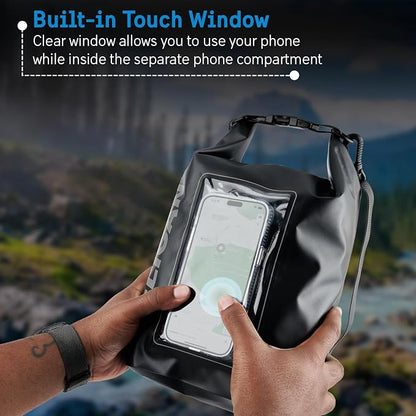 Pelican Marine IP68 Waterproof Dry Bag | Phone Pouch, Roll-Top Seal