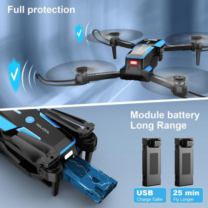 Foldable Drone with 1080P HD Camera – 25-Min Flight, Gesture Control & Beginner-Friendly