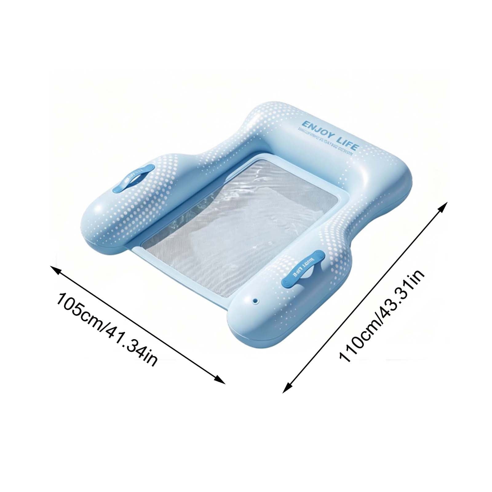Inflatable Pool Floating Sofa With Headrest, Large Water Lounger For Adults Teens/Youth, Summer Beach Pool Party
