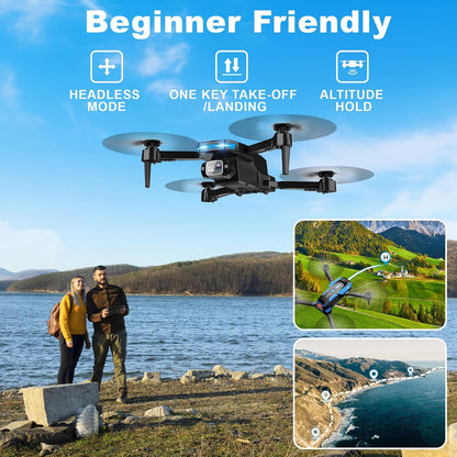 Foldable Drone with 1080P HD Camera – 25-Min Flight, Gesture Control & Beginner-Friendly
