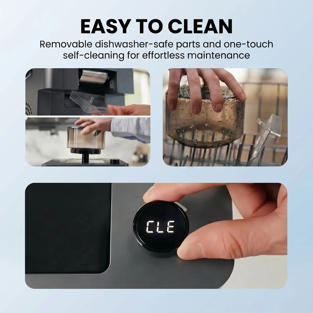 Slushie Machine, 60s Fast Slushie & Snow Cone Maker for Home, No Pre-Freezing, 15 Textures, All-Drink Compatible, 50dB Quiet, One-Touch Self-Cleaning, Compact for Parties & RVs