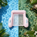 Inflatable Pool Floating Sofa With Headrest, Large Water Lounger For Adults Teens/Youth, Summer Beach Pool Party