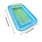 Inflatable Pool Floating Sofa With Headrest, Large Water Lounger For Adults Teens/Youth, Summer Beach Pool Party