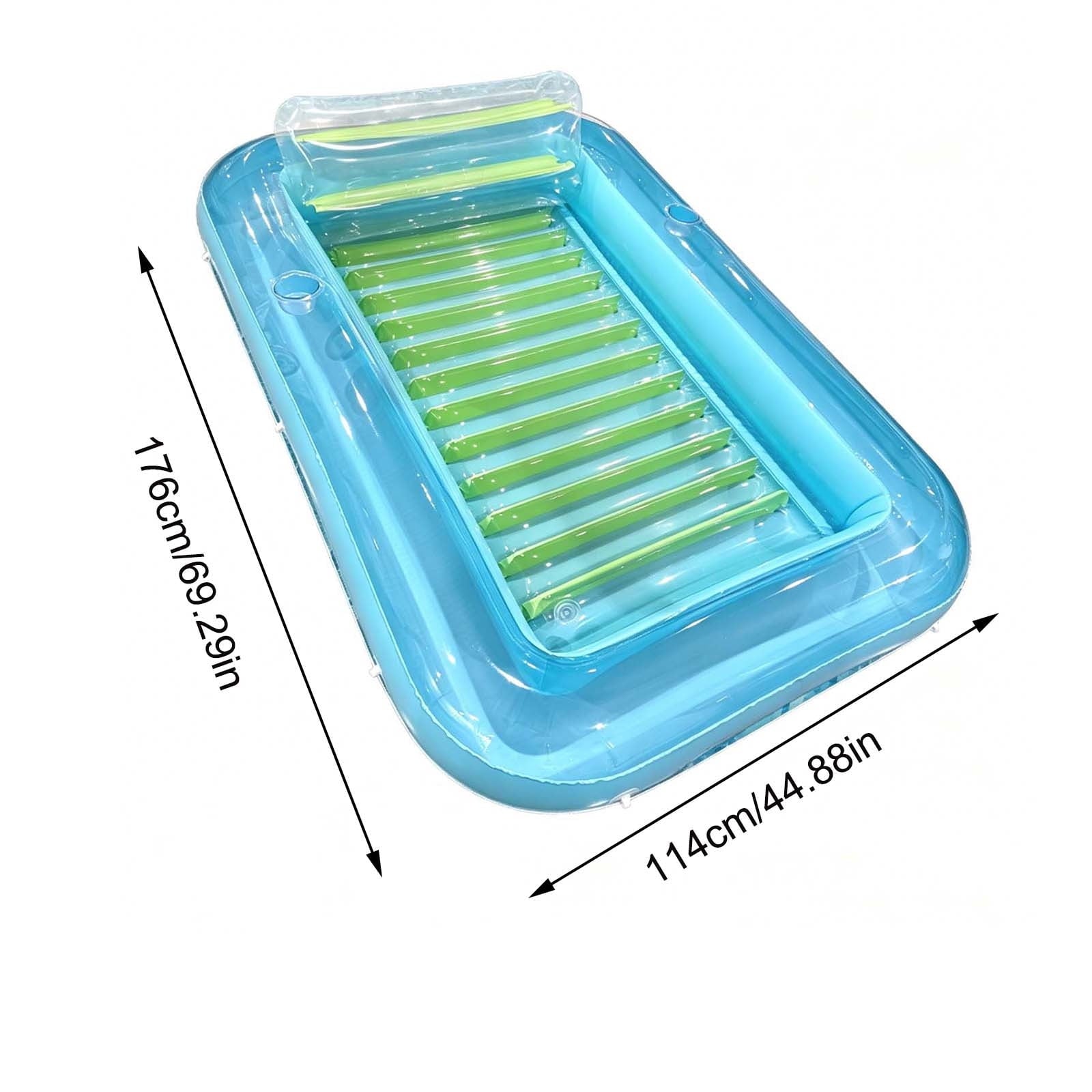 Inflatable Pool Floating Sofa With Headrest, Large Water Lounger For Adults Teens/Youth, Summer Beach Pool Party